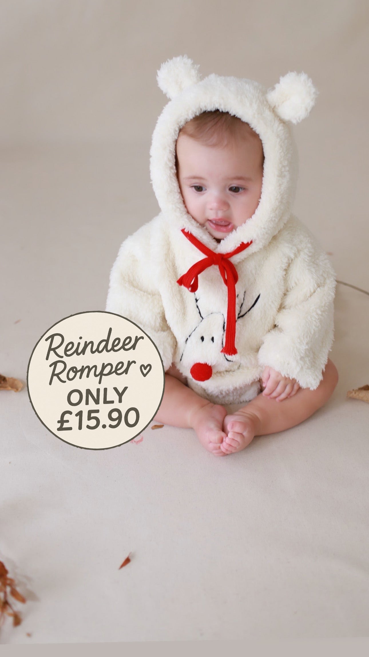 Reindeer Romper ONLY £15.90