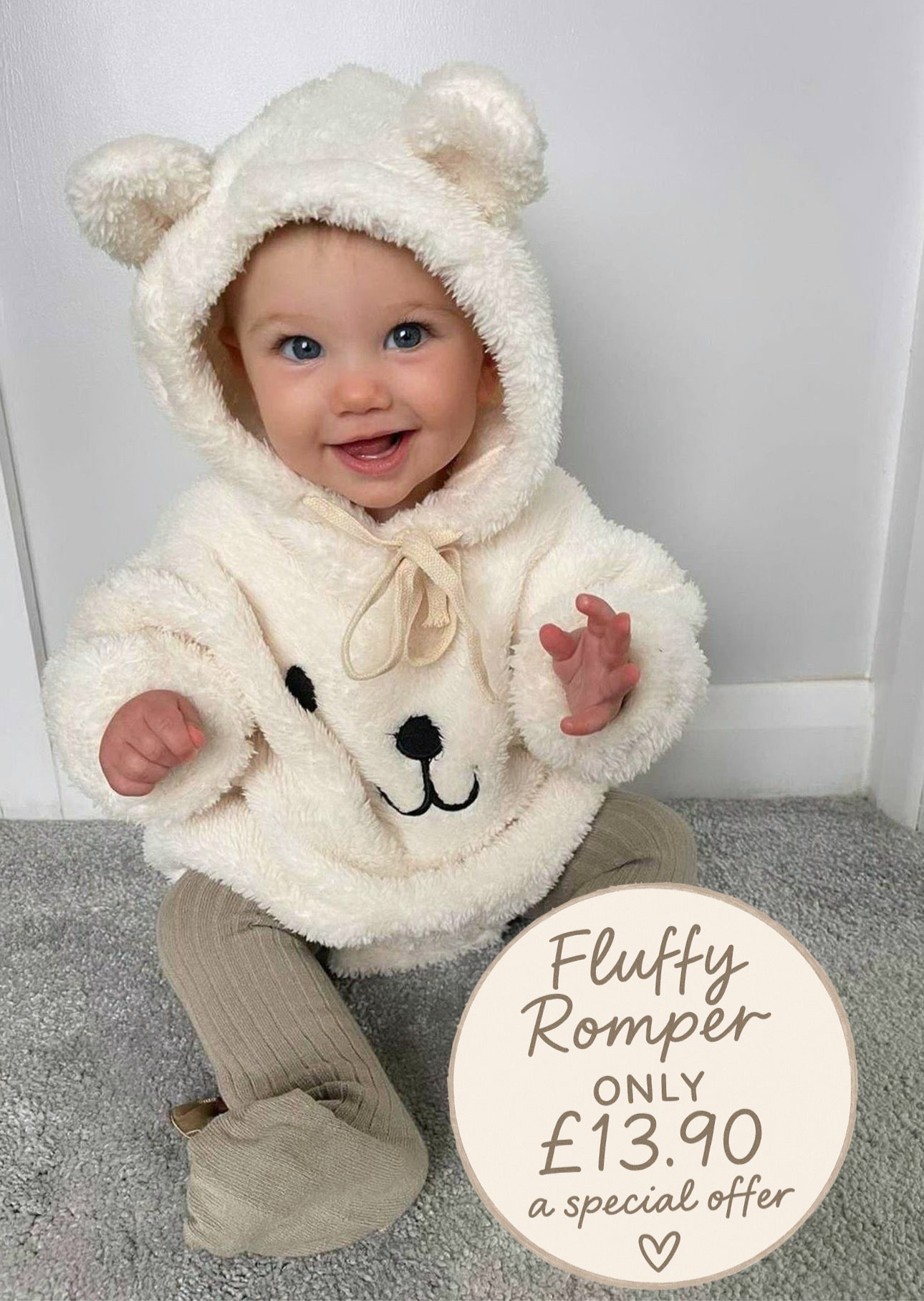Fluffy Romper  ONLY £13.90 make sure to grab yours (once is gone is gone)