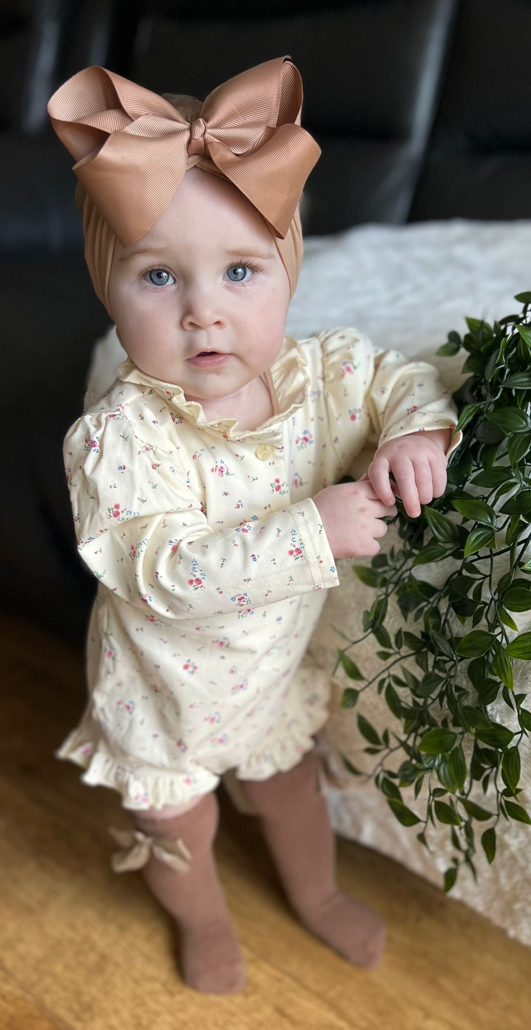Olga Romper (cream and floral option)