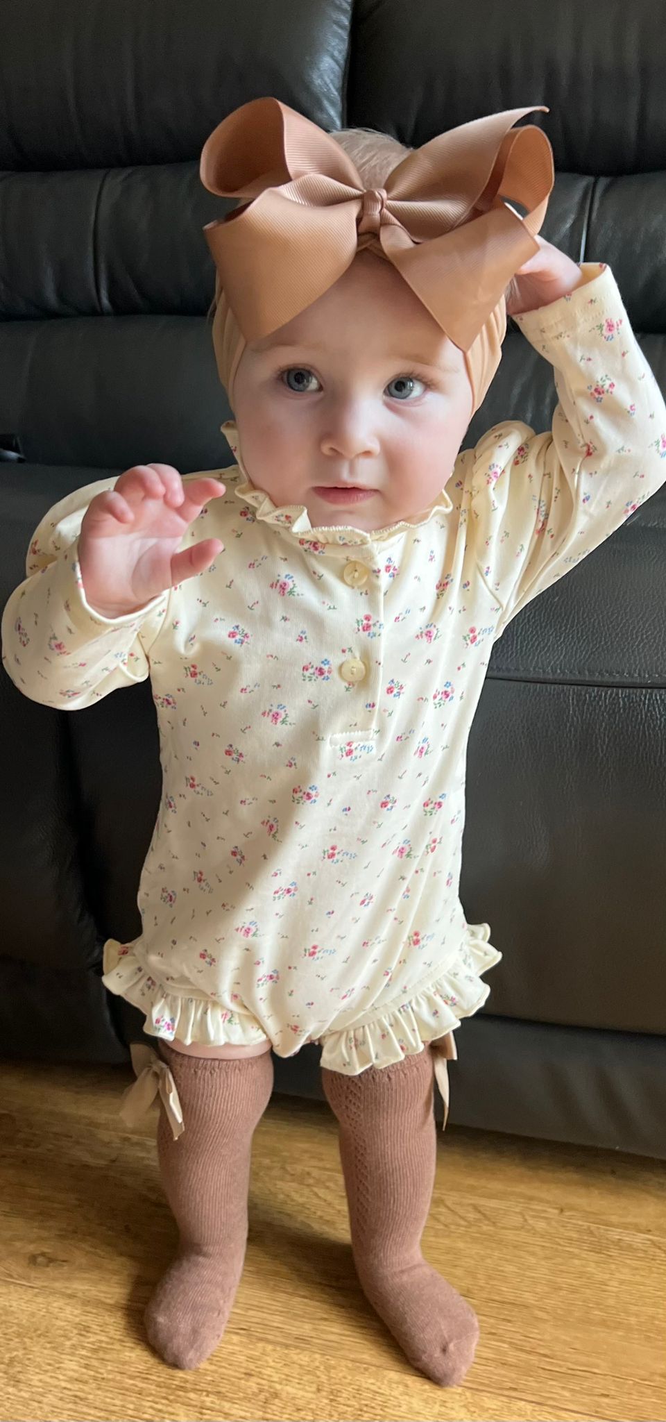 Olga Romper (cream and floral option)
