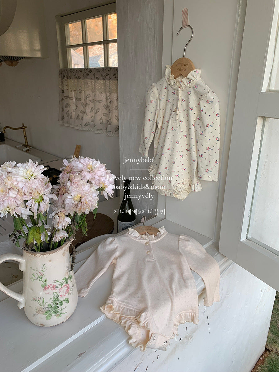 Olga Romper (cream and floral option)