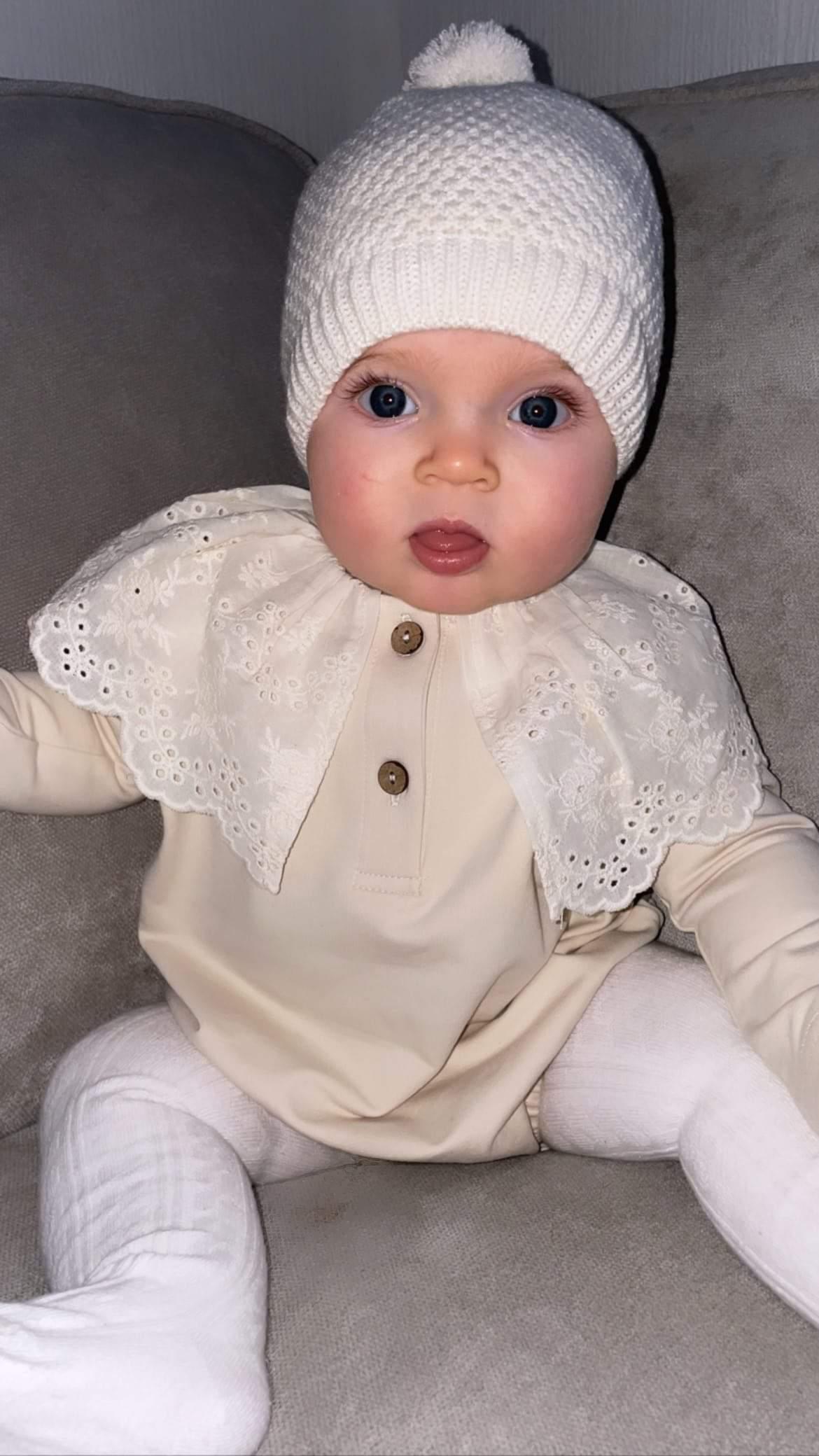 Frill Romper (Black and Beige option) - nunubebe