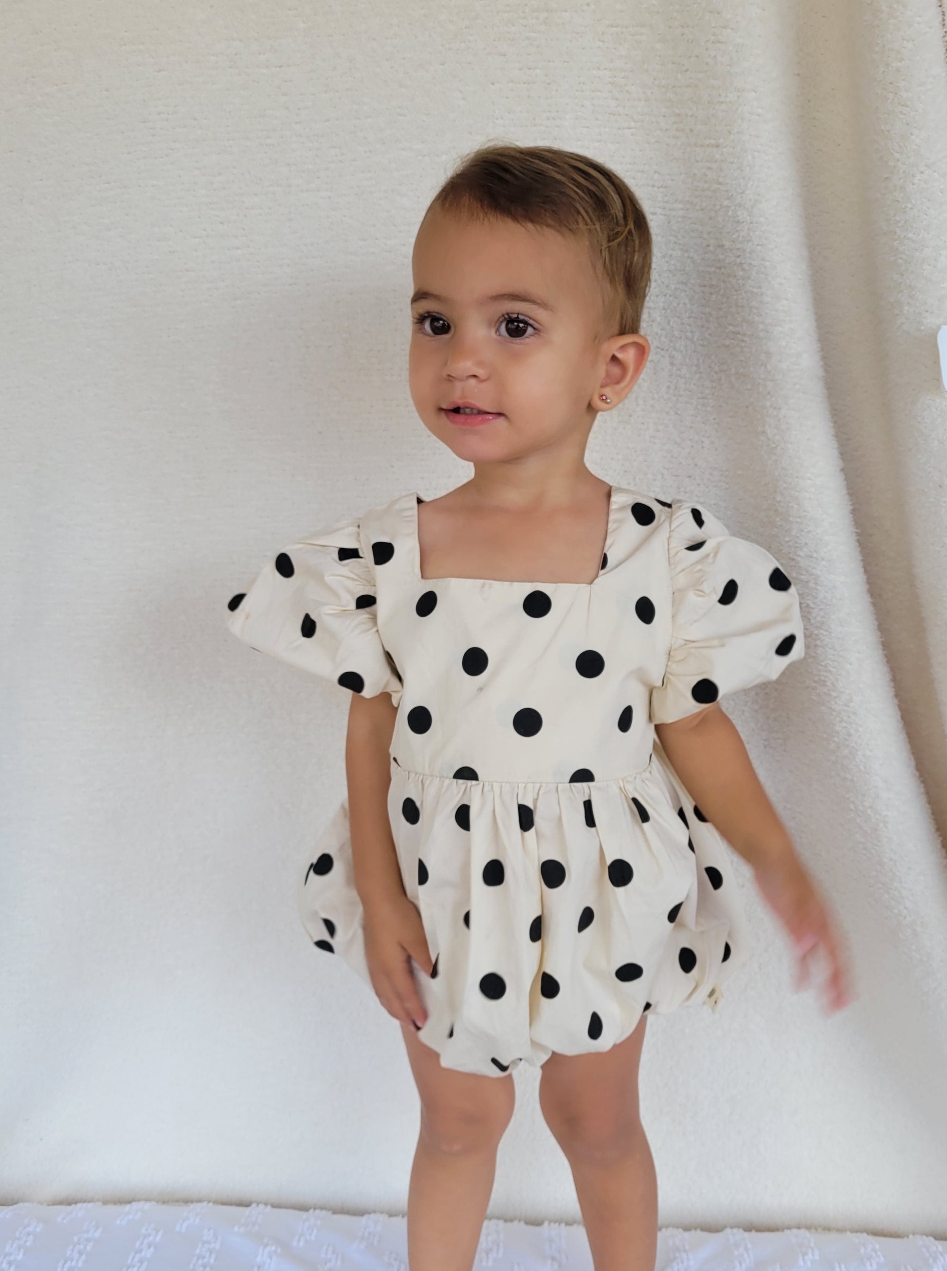 Dot Romper ( cames with matching hairband) - nunubebe