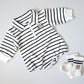 Striped Teddy Romper - nunubebe