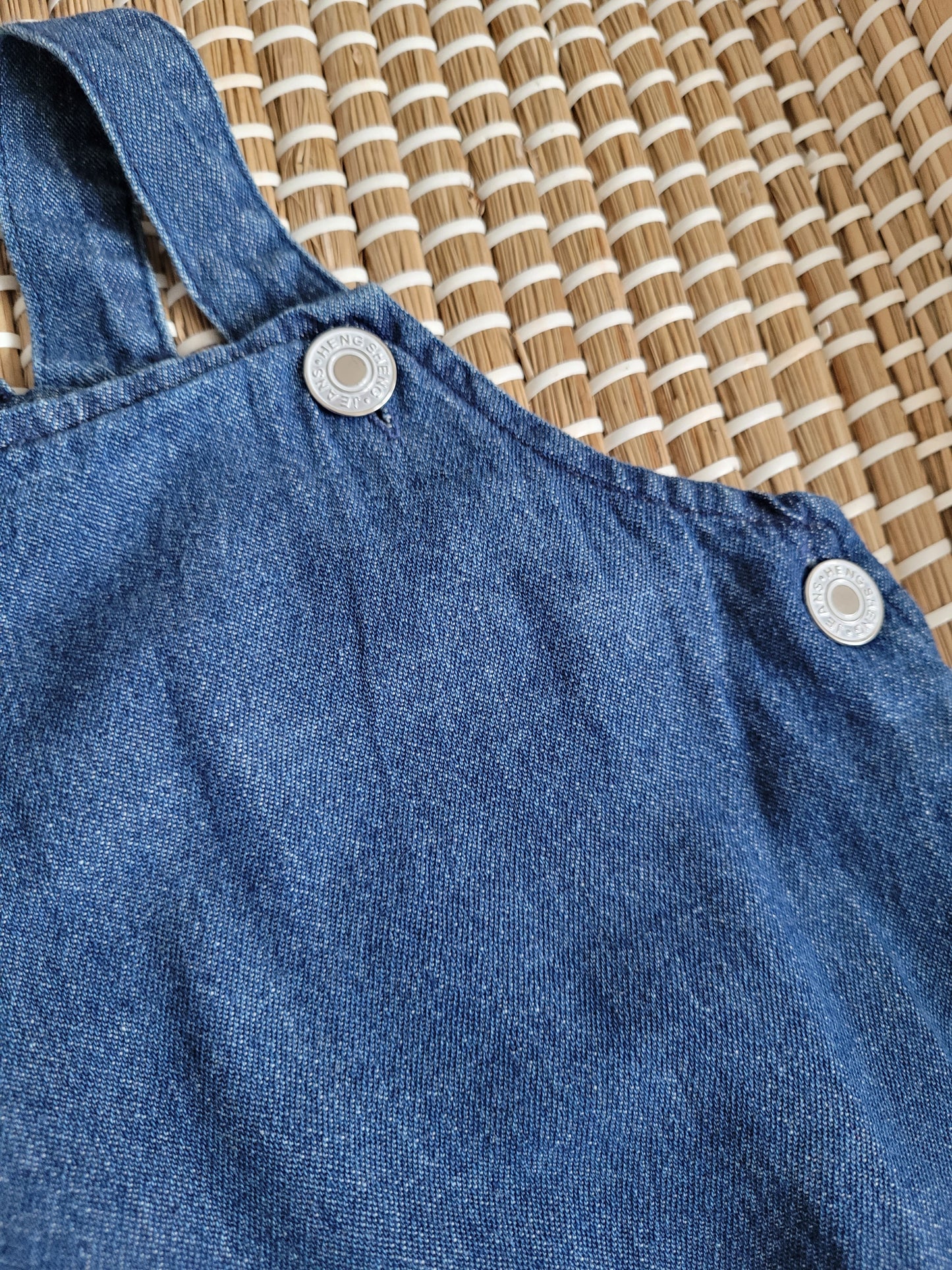 Jeans Romper (bonnet included)