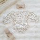 Flora Bundle  (as shown) Romper + tights + Hairband