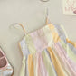 Pastel Rainbow Linen & Cotton Dress (1-2 weeks delivery time)