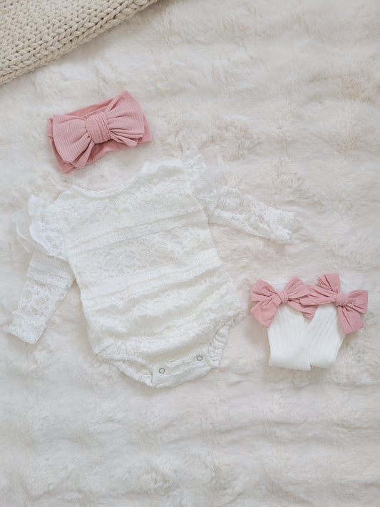 Pearl Romper ( from size 0-3 m)