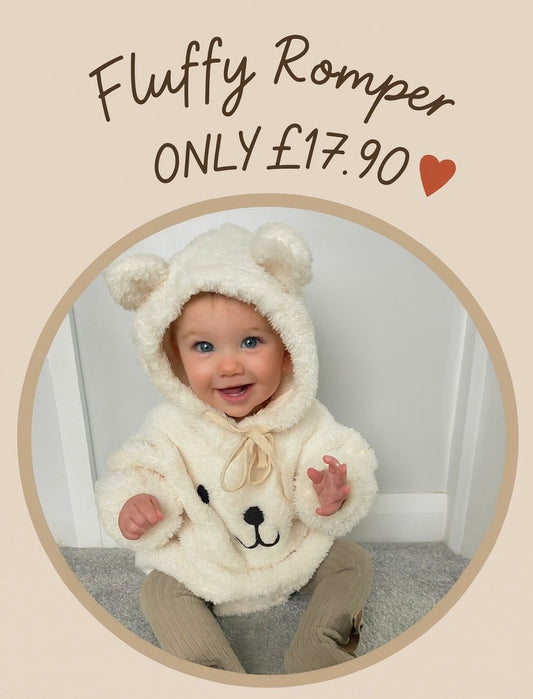 Fluffy Romper (from size 0-3m )