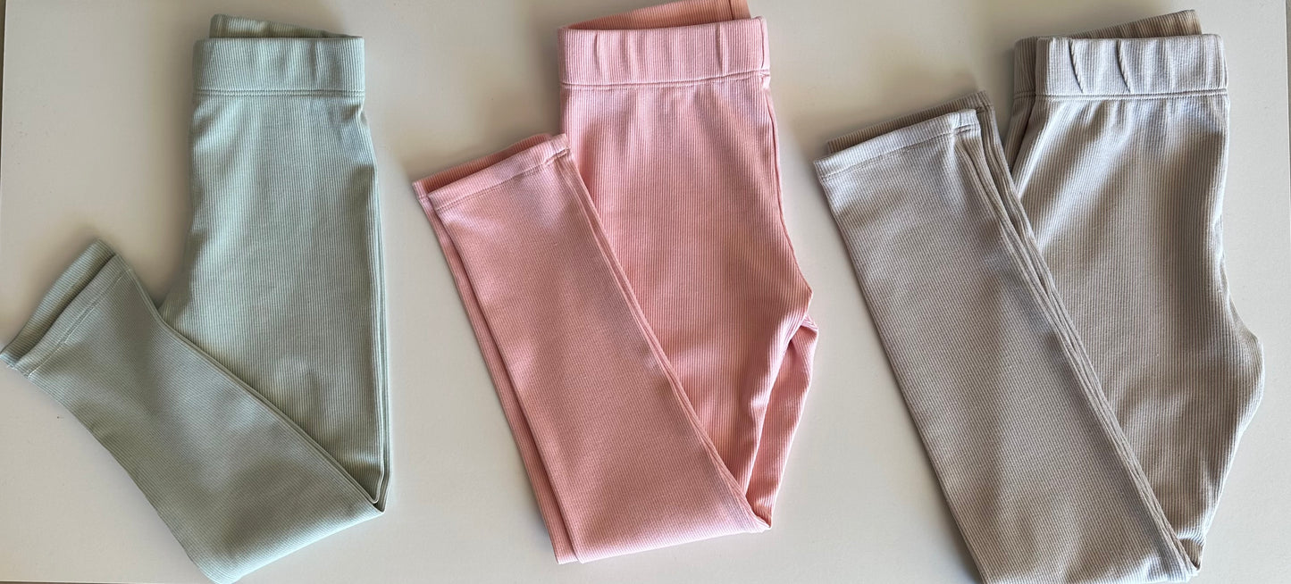 Cotton Ribbed leggings) pre order ( leggings only)
