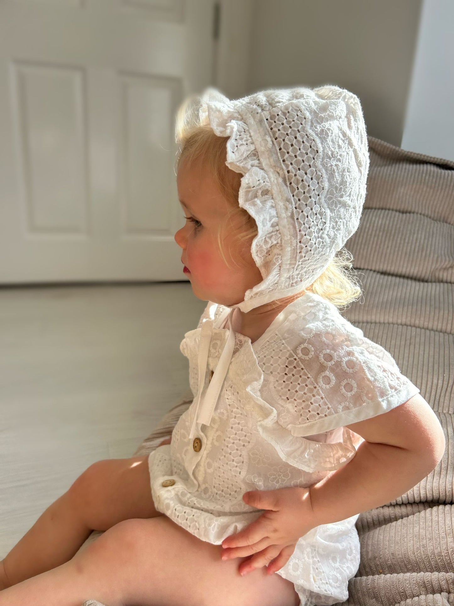 Ava Romper (comes with the matching hat)