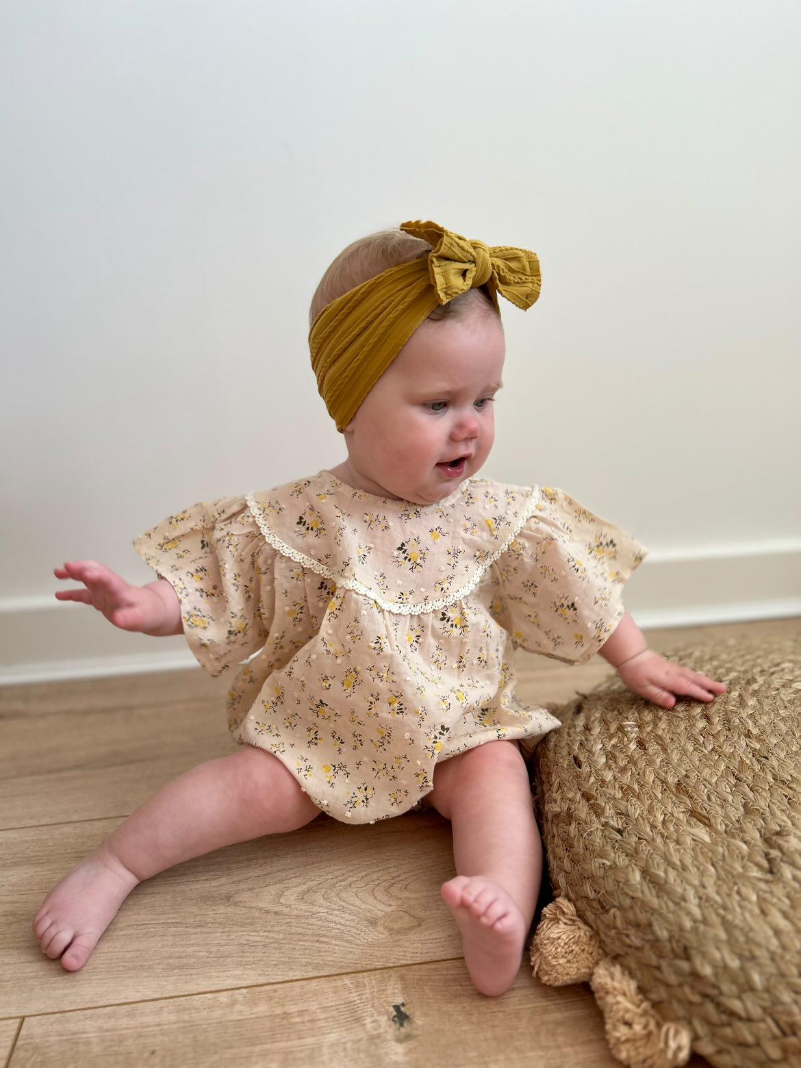 Ayda Romper( yellow and white option) - nunubebe