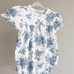 Blue Floral Romper