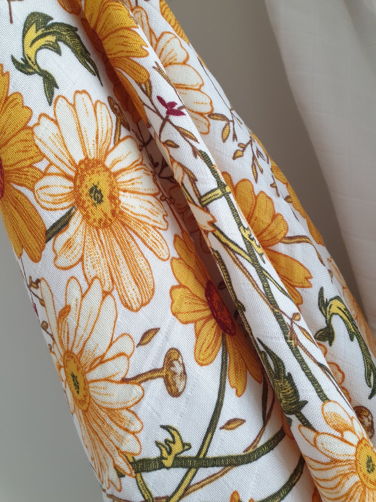 Large Floral Bamboo Swaddle