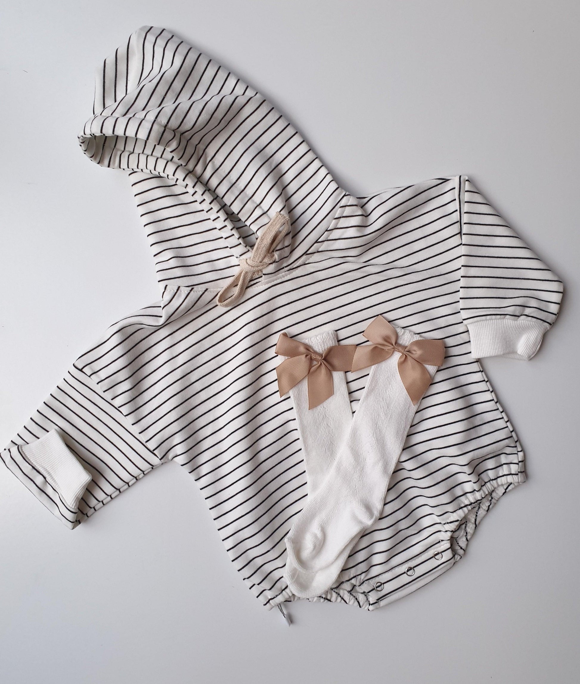 Oversized Striped Romper - nunubebe