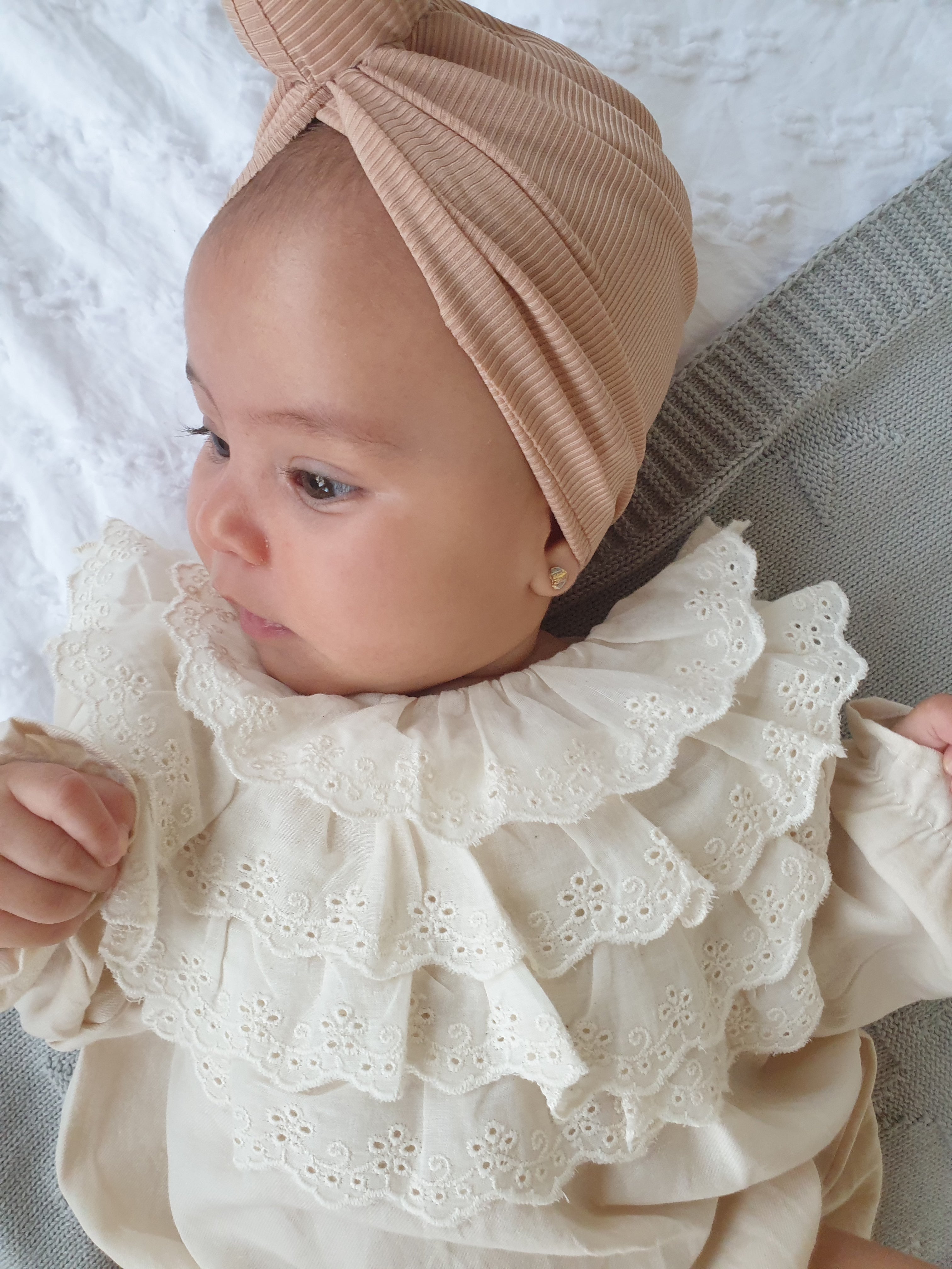 Baby hot sale ruffle turban