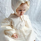 Marie Romper (cames with the bonnet ) pre order 1 to 2 weeks delivery time - nunubebe