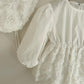 Marie Romper (cames with the bonnet ) pre order 1 to 2 weeks delivery time - nunubebe
